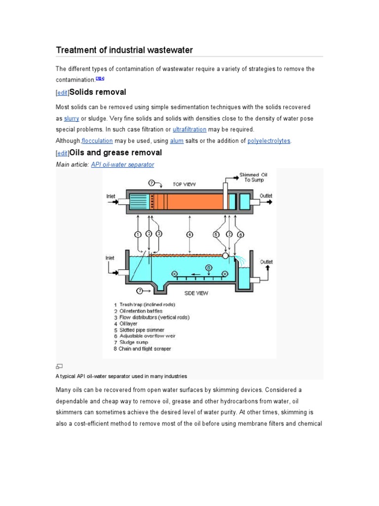 Industrial Wastewater Treatment Methods | PDF | Sewage Treatment ...