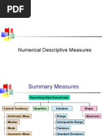 Numerical Descriptive Measures