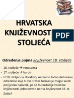 Hrvatska Književnost 18