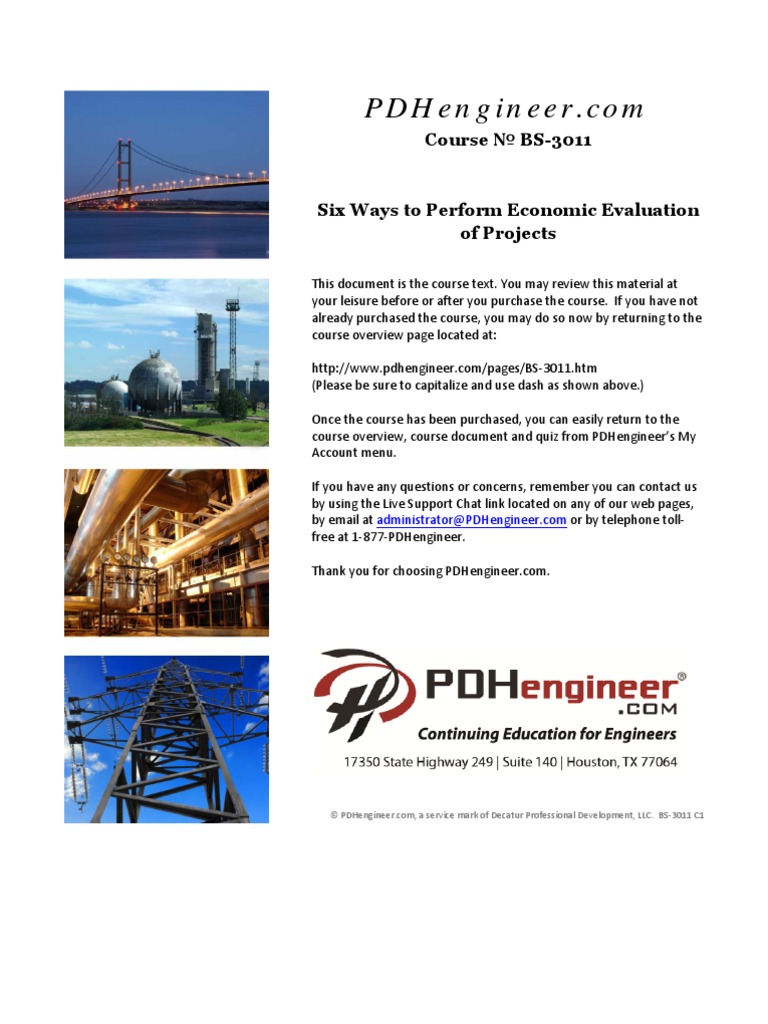 6 Ways To Perform Engineering Economics | PDF | Net Present Value ...