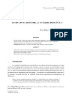 Estructura semántica y análisis ideológico. Rodríguez Zamora