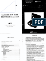 b&k 467 Crt Restorer Analyzer Manual