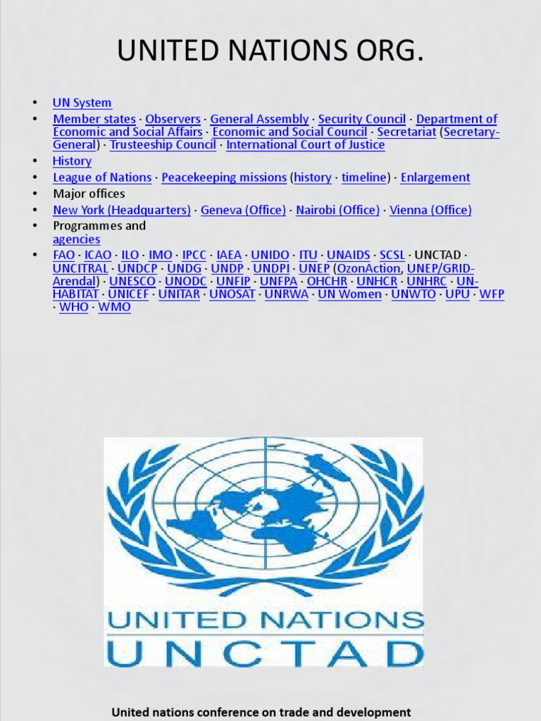 United Nations Conference On Trade and Development | PDF | United ...