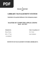 Library Management System: Master of Computer Applications