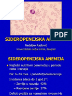 Sideropenijska Anemija (Predavanje)