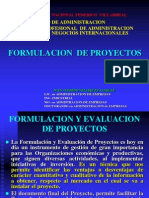 Formulacion de Proyectos. - 2012