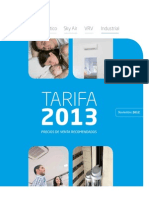 Daikin Tarifa 2013
