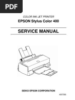 Epson Stylus Color 400 Service Manual PDF