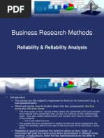 Reliability and Reliability Analysis (Business Research Methods)