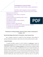 Instrumentos Avaliação Psicológica