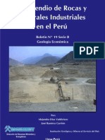 Boletin #019 - Compendio de Rocas y Materiales Industriales en El Peru