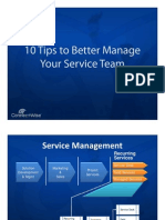 10 Tips for IT Service Management