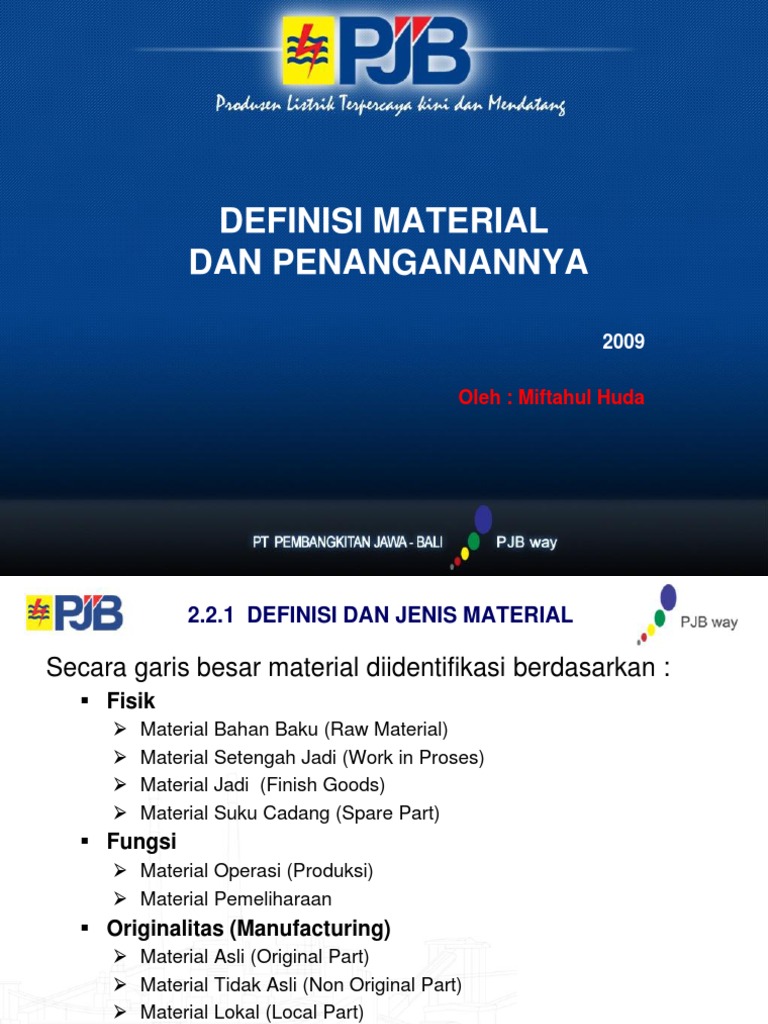 Definisi dan Jenis Material Consumable | PDF