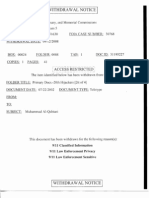 T5 B57 T Eldrige Primary Docs 20th Hijackers 2 of 4 FDR - 9 Withdrawal Notice - Muahammad Qahtani Telegram - Teletype and Interview Summary