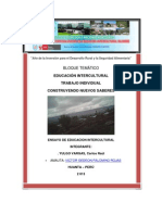 Ensayo Sobre La Educación Intercultural en La Institución Educativa 38305 de Huancayoq