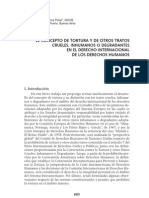 El Concepto de Tortura y Otros Tratos Crueles y Inhumanos o Degradantes en El Derecho Internacional