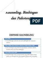 Kaunseling, Bimbingan Dan Psikoterapi