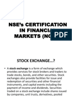 NSE's CERTIFICATION IN FINANCIAL MARKETS (NCFM)