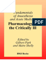 Pharmacology of The Critically Ill 2001