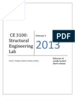 CE 3100: Structural Engineering Lab: February 4