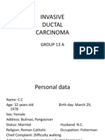 Invasive Ductal Carcinoma: Group 13 A