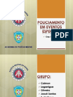 Trabalho - Policiamento em Eventos Especiais