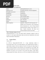 Chapter 1: Introduction 1.1 Company Background: Table 1.0 Samsung Company Overview