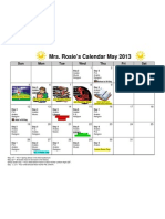 May 2013 Calendar