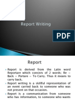 Report Writing