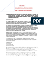 LECTURA - Calidad y Satisfaccion Laboral