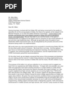 Dallas Achieves Co-Chair Letter To Mike Miles