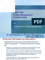 PMGT401-01 Introduction To Project Management PDF