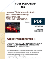 Minor Project ON: D Digital Alarm Clock With PS/2 Keyboard Interfacing Using FPGA KIT (Verilog Language)