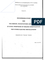 C.E.C.T. Recommendations For Welded Steel Penstocks For Hydro Electric Installations