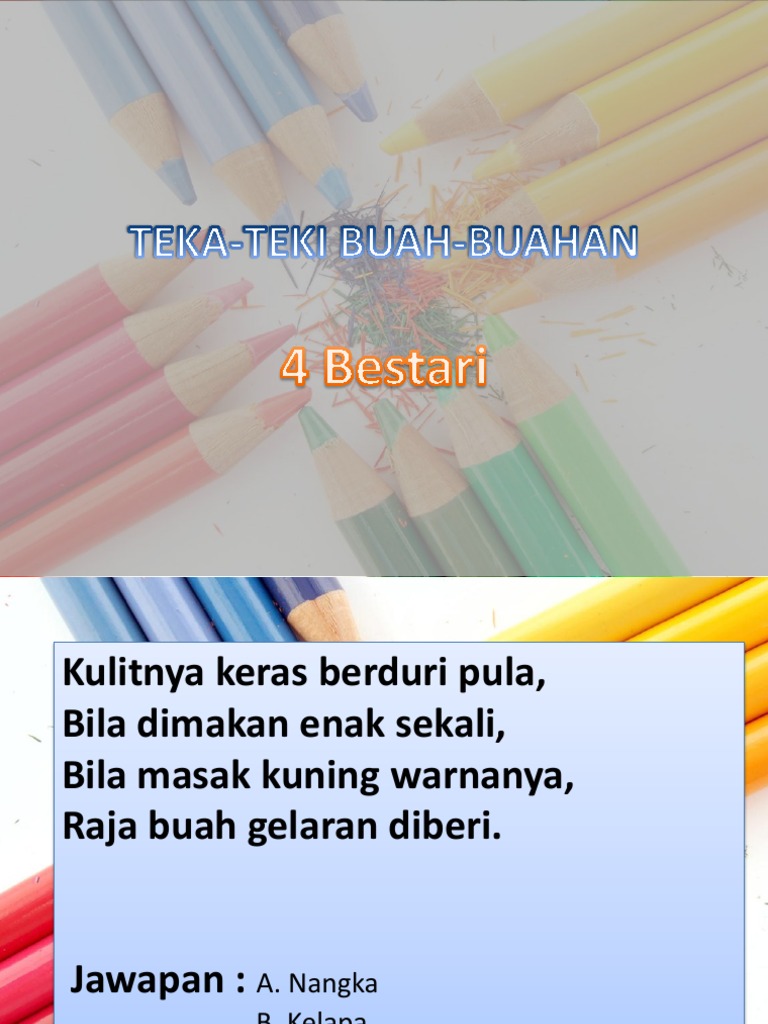 Teka Teki Buah Buahan Pdf