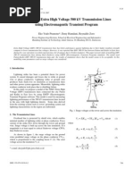 Download Modeling of Extra High Voltage 500 kV Transmission Lines by lgaung SN139563730 doc pdf
