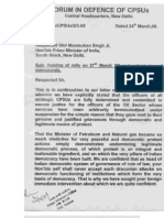 Joint Action Forum 2nd Letter DTD 24/3/09 To PM