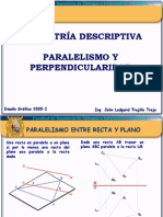 Geometria Descriptiva - Paralelismo y Perpendicularidad - 2005-I