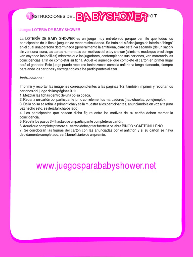 Ejemplo De Esquema De Programa De Baby Shower