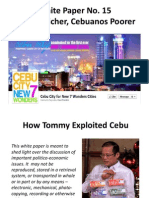 White Paper No. 15 - Cebuanos Suffer Instead From Budget Cuts