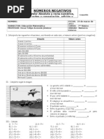 Guía 2 de Adición y Sustracción de Enteros