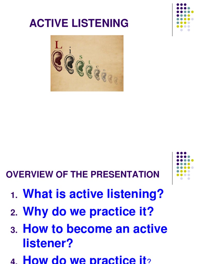 Mastering Active Listening Skills | PDF | Career & Growth