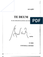 Pärt‚ Te Deum cover