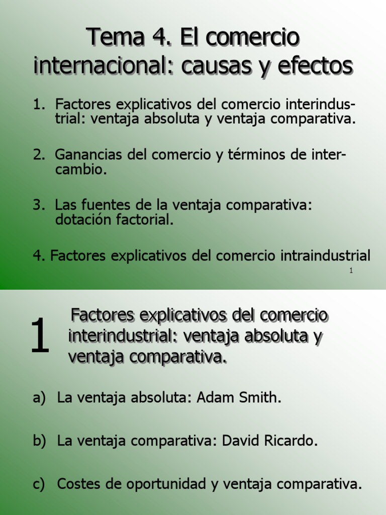Fundamentos del Comercio Internacional | PDF | Costo de oportunidad ...