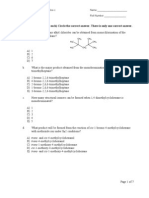 CHEM 1315 Exam 3 Practice C