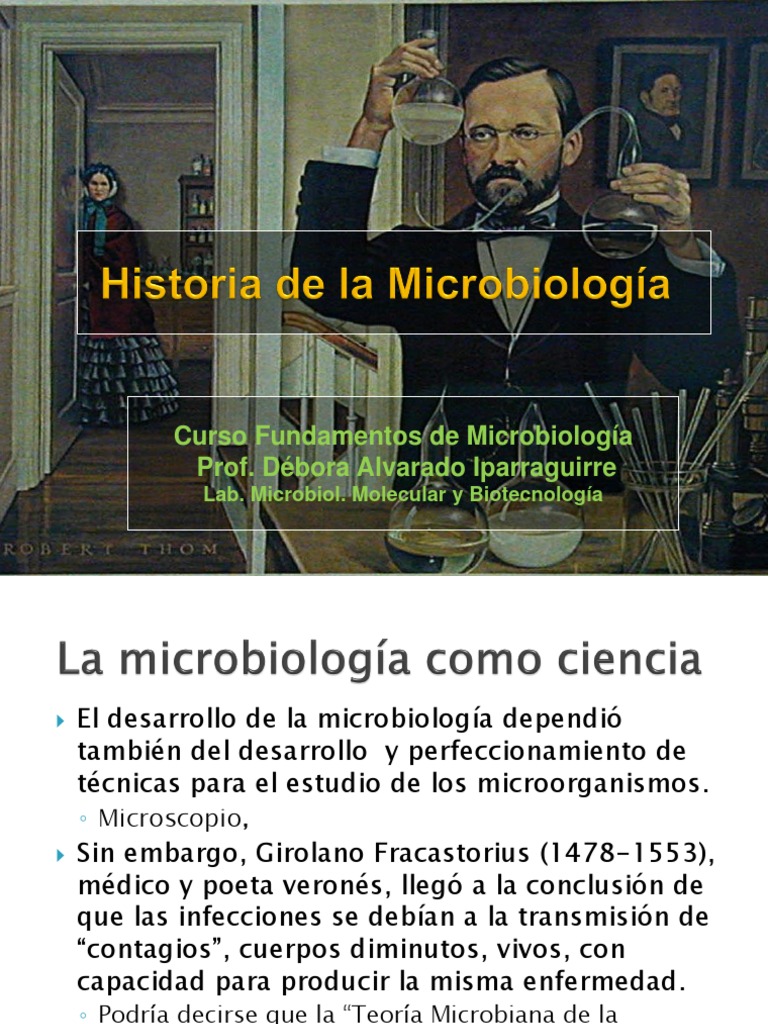 Historia Microbiología13 | PDF | Luis Pasteur | Microbiología