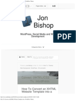 How To Convert An XHTML Website Template Into A WordPress Theme