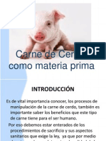 Carne de Cerdo, Como Materia Prima Rolando Yama