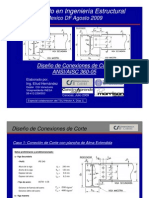 Diseño de Conexiones de Corte - Agosto 09