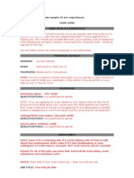 Graduate CV Template For Making Your CV